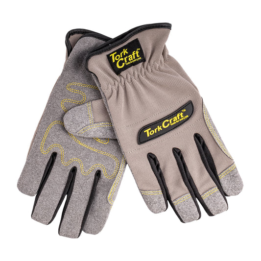 MECHANICS GLOVE SMALL SYNTHETIC LEATHER PALM SPANDEX BACK