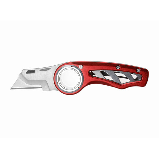 KNIFE UTILITY S/STEEL BLADES FOLDABLE WITH BELT CLIP
