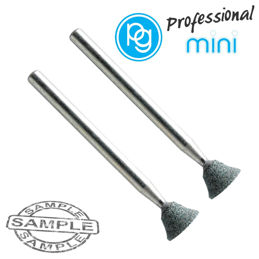 SILICON CARBIDE STONES 8X6MM.REVERSE TAPER.SH3MM.2PCS