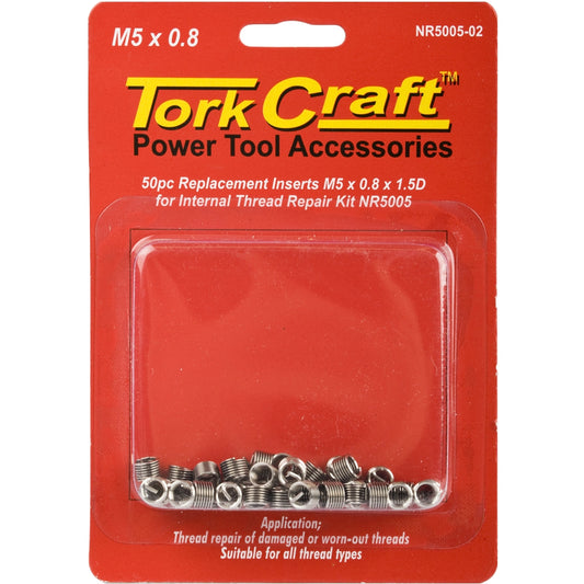THREAD REPAIR KIT M5 X 0.8 X 1.5D REPL. INSERTS FOR NR5005