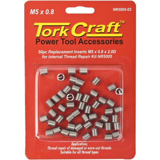 THREAD REPAIR KIT M5 X 0.8 X 2.0D REPL. INSERTS FOR NR5005
