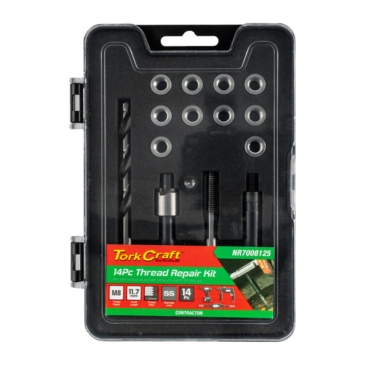 THREAD REPAIR KIT 14PC M8 X 1.25 X 11.7MM FLANGE INSERT