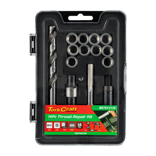 THREAD REPAIR KIT 14PC M12 X 1.25 X 15MM FLANGE INSERT