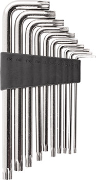 10PC TORX-SECURITY SET T9-T50 CR-V CARDED