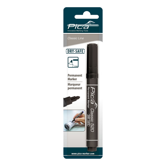 PERMANENT MARKER 1-4MM ROUND TIP BLACK BLISTER