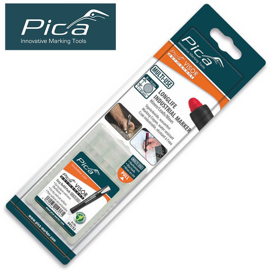 PICA VISOR PERMANENT MARKER REFILLS WHITE 4PC IN BLISTER