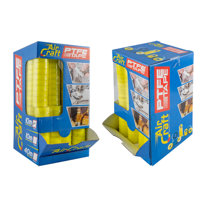 PTFE TAPE 12MMX0.075MMX10M IN DISPLAY BOX X300