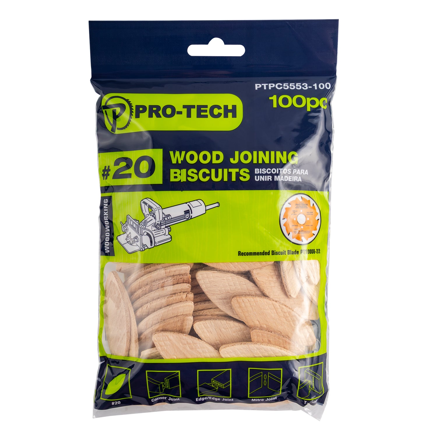 PRO-TECH BISCUIT JOINING #20 100/PACK