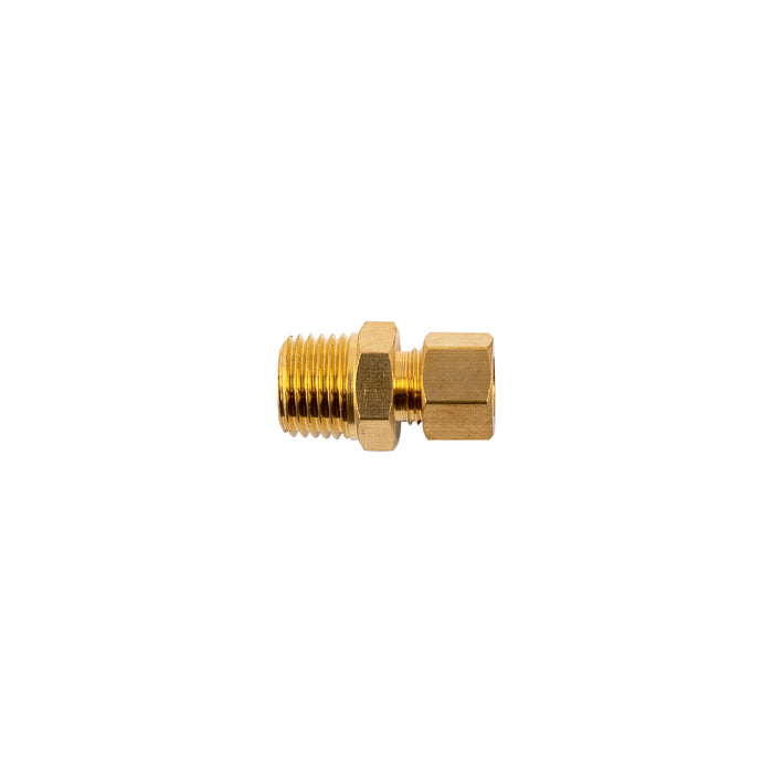 BRASS CONICAL STR. 1/4' TUBE X 1/4' M