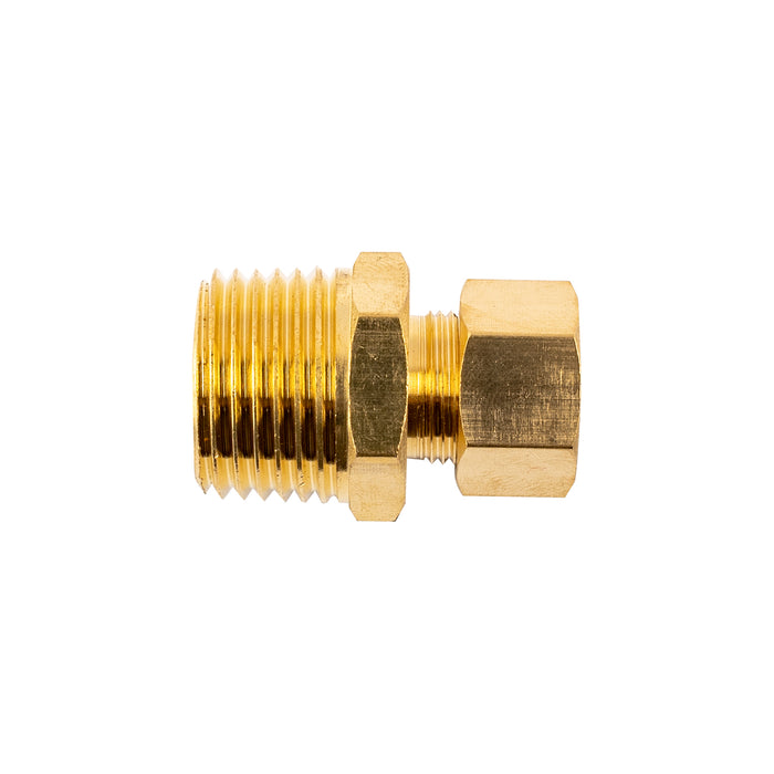 BRASS CONICAL STR. 3/8' TUBE X 1/2' M