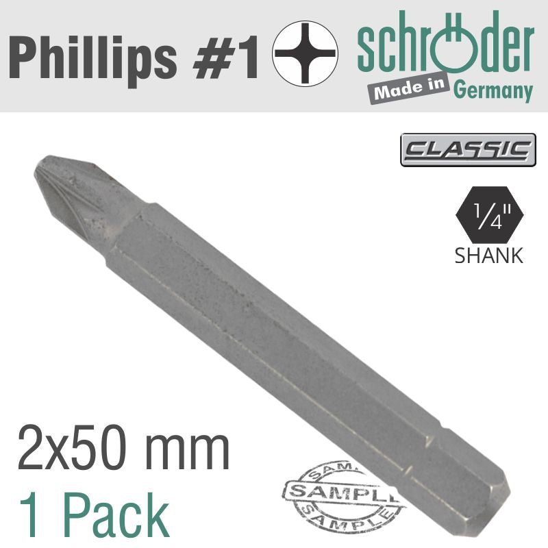 POZI.NO.2X50MM CLASSIC BIT BULK