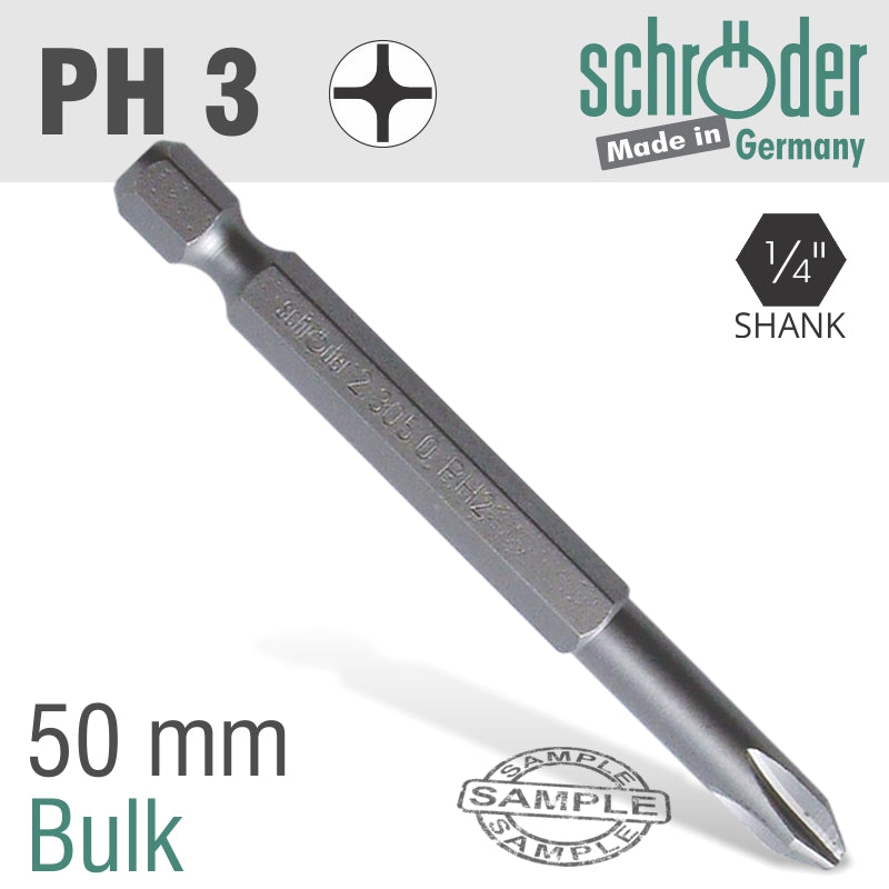 PHILLIPS NO.3 x 50MM CLASSIC POWER BIT
