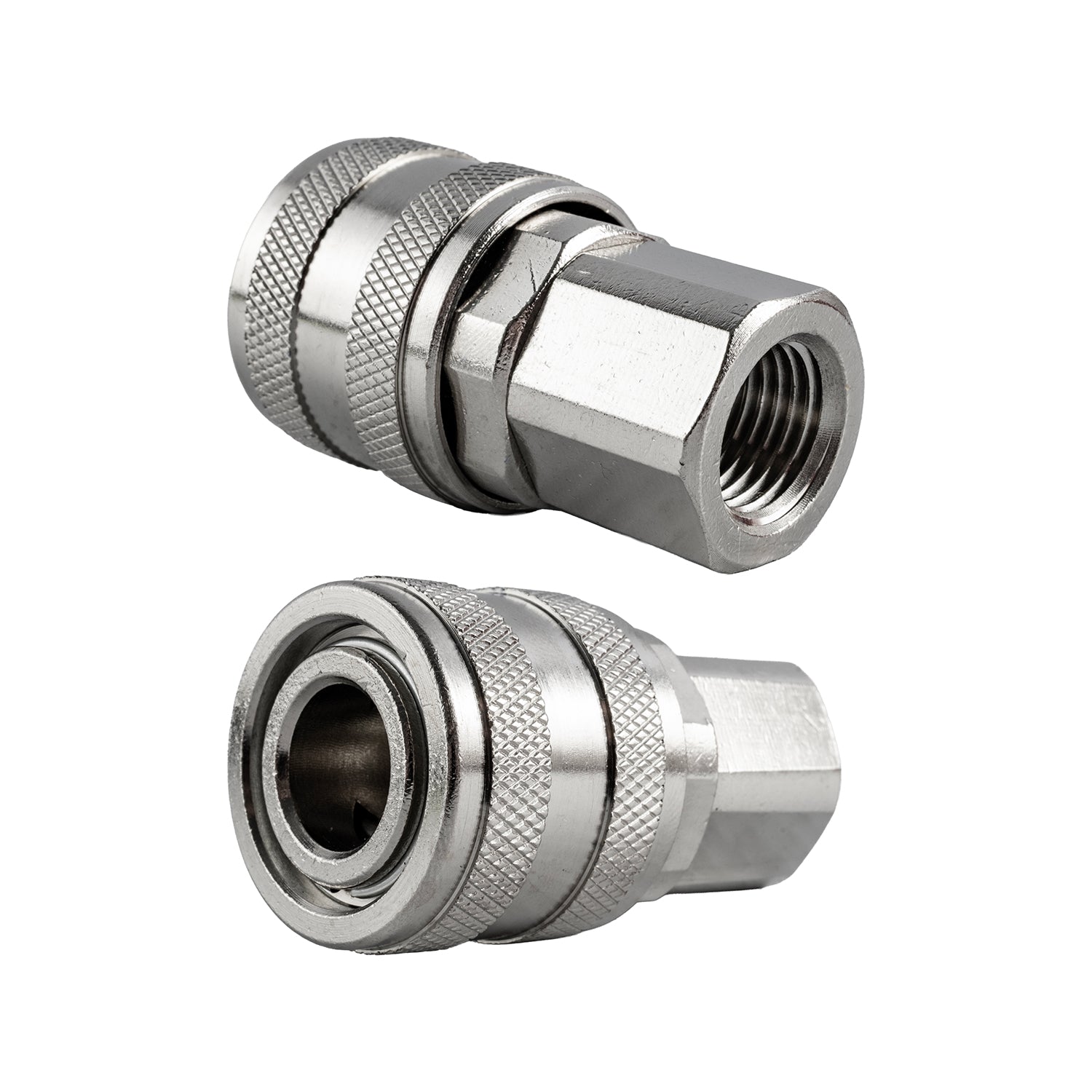 QUICK COUPLER ARO STYLE BRASS  N/PLATED 1/4' FEMALE