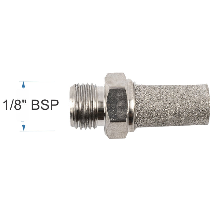MUFFLER METAL CONICAL 1/8' MALE