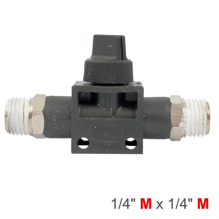 PU HOSE FITTING VALVE 1/4'M X 1/4'M
