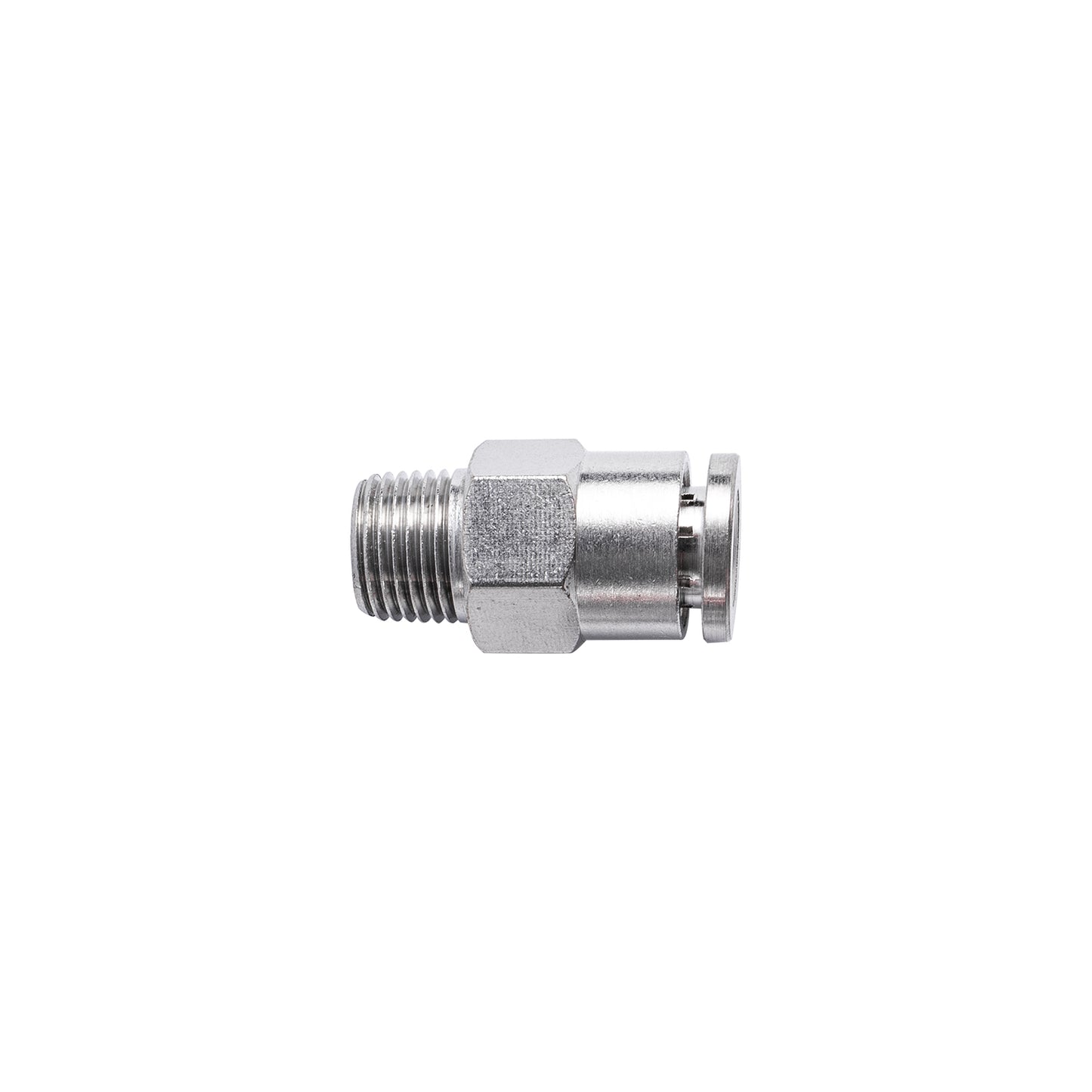METAL PU FITTING STRAIGHT 6MM X 1/8' M