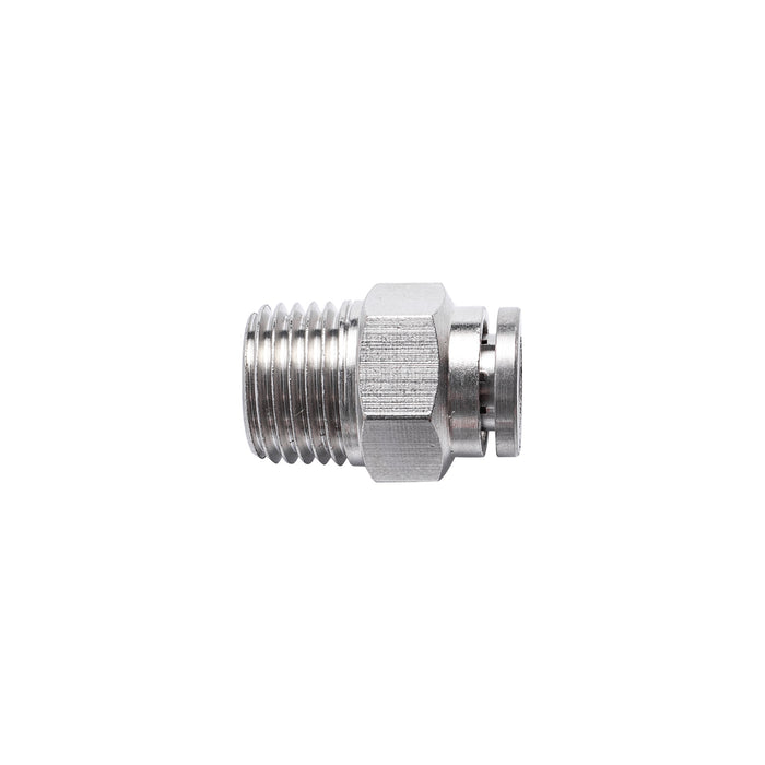 METAL PU FITTING STRAIGHT 6MM X 1/4' M