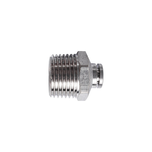 METAL PU FITTING STRAIGHT 6MM X 1/2' M