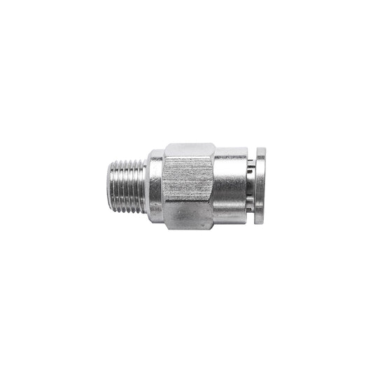 METAL PU FITTING STRAIGHT 8MM X 1/8' M