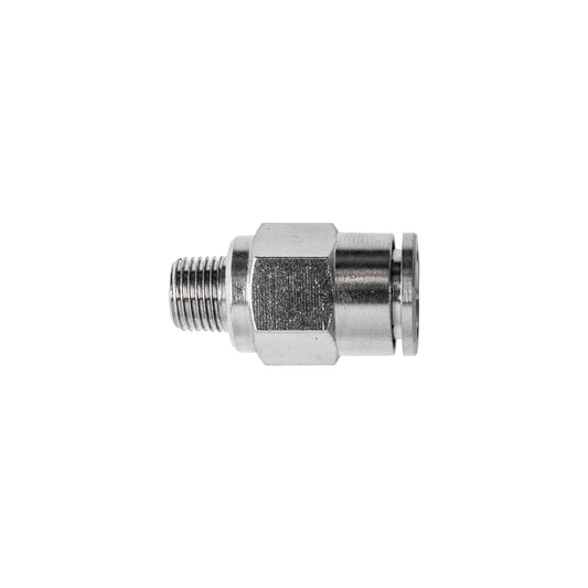 METAL PU FITTING STRAIGHT 10MM X 1/8' M