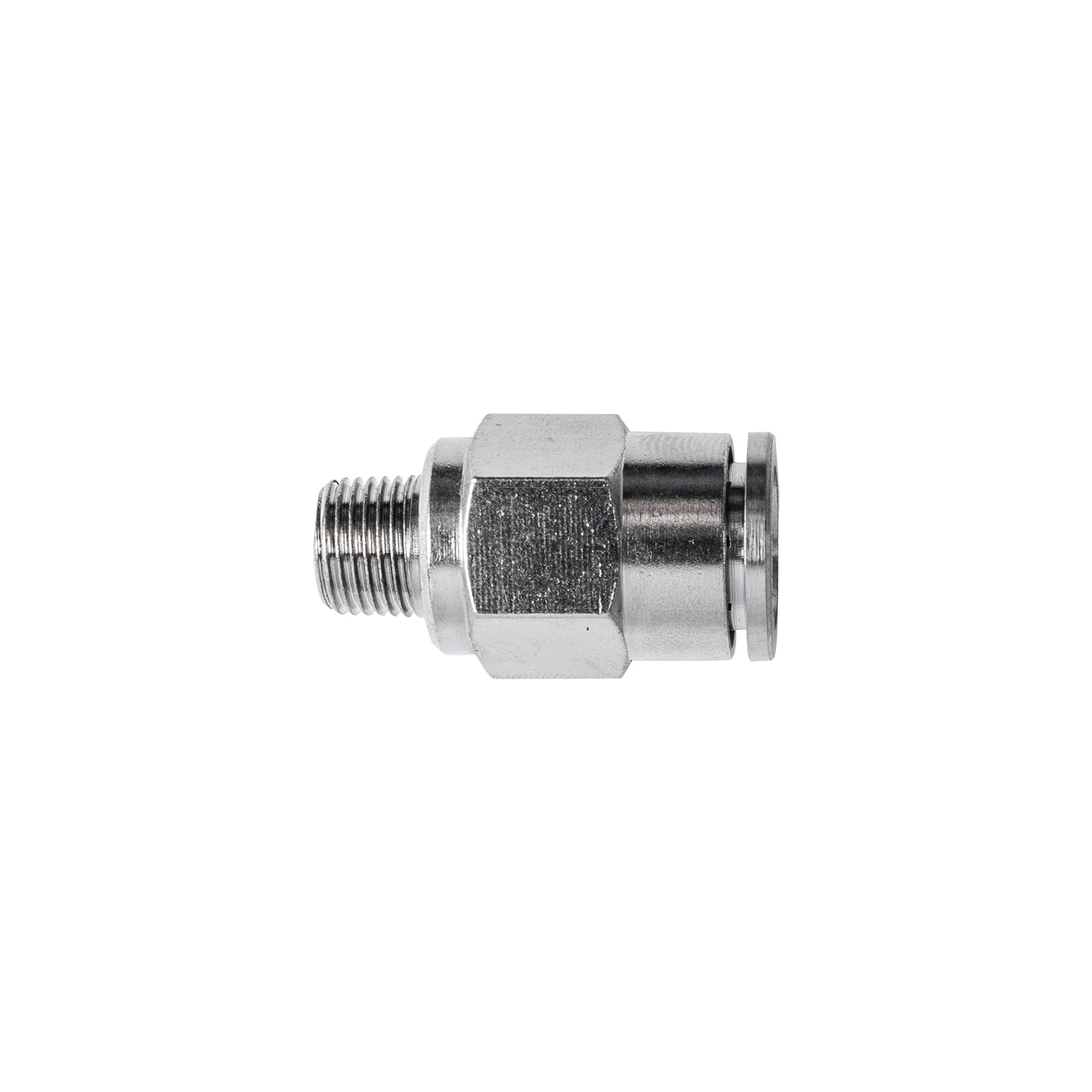 METAL PU FITTING STRAIGHT 10MM X 1/4' M