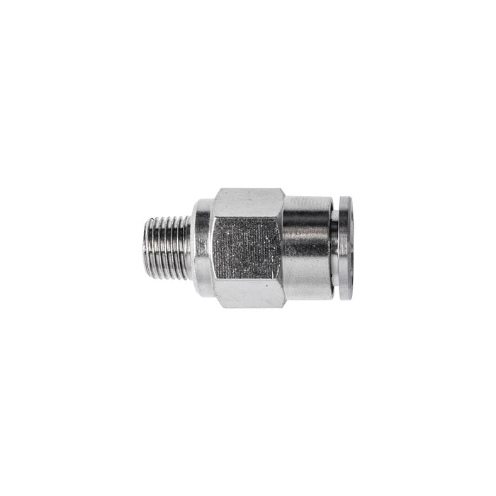 METAL PU FITTING STRAIGHT 10MM X 1/4' M