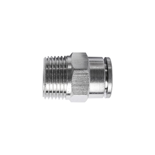 METAL PU FITTING STRAIGHT 10MM X 3/8' M