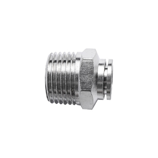 METAL PU FITTING STRAIGHT 10MM X 1/2' M