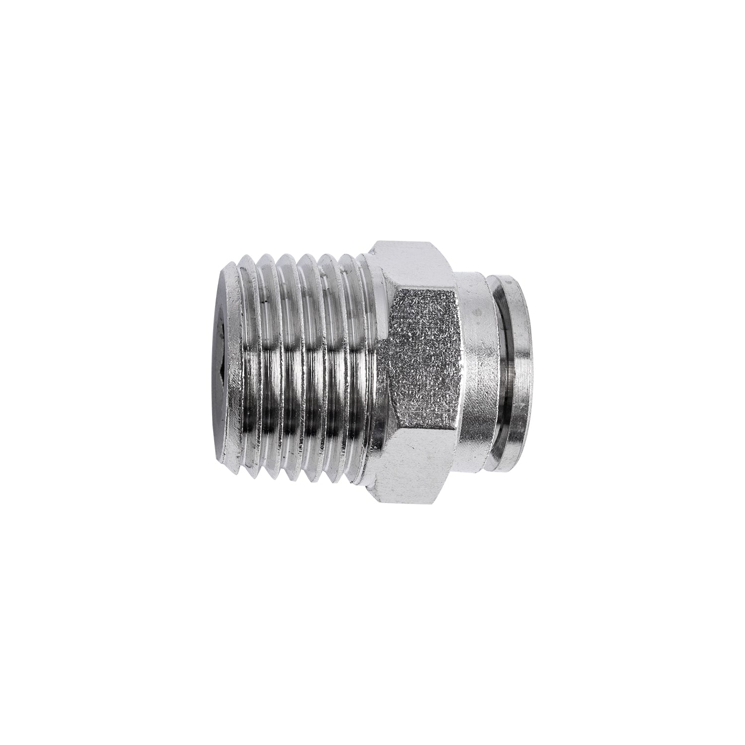 METAL PU FITTING STRAIGHT 12MM X 1/2' M