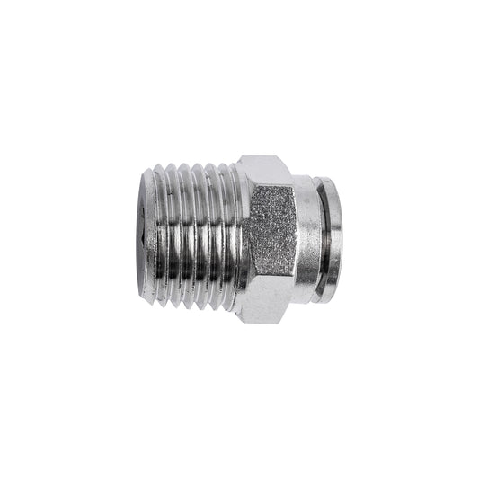 METAL PU FITTING STRAIGHT 12MM X 1/2' M
