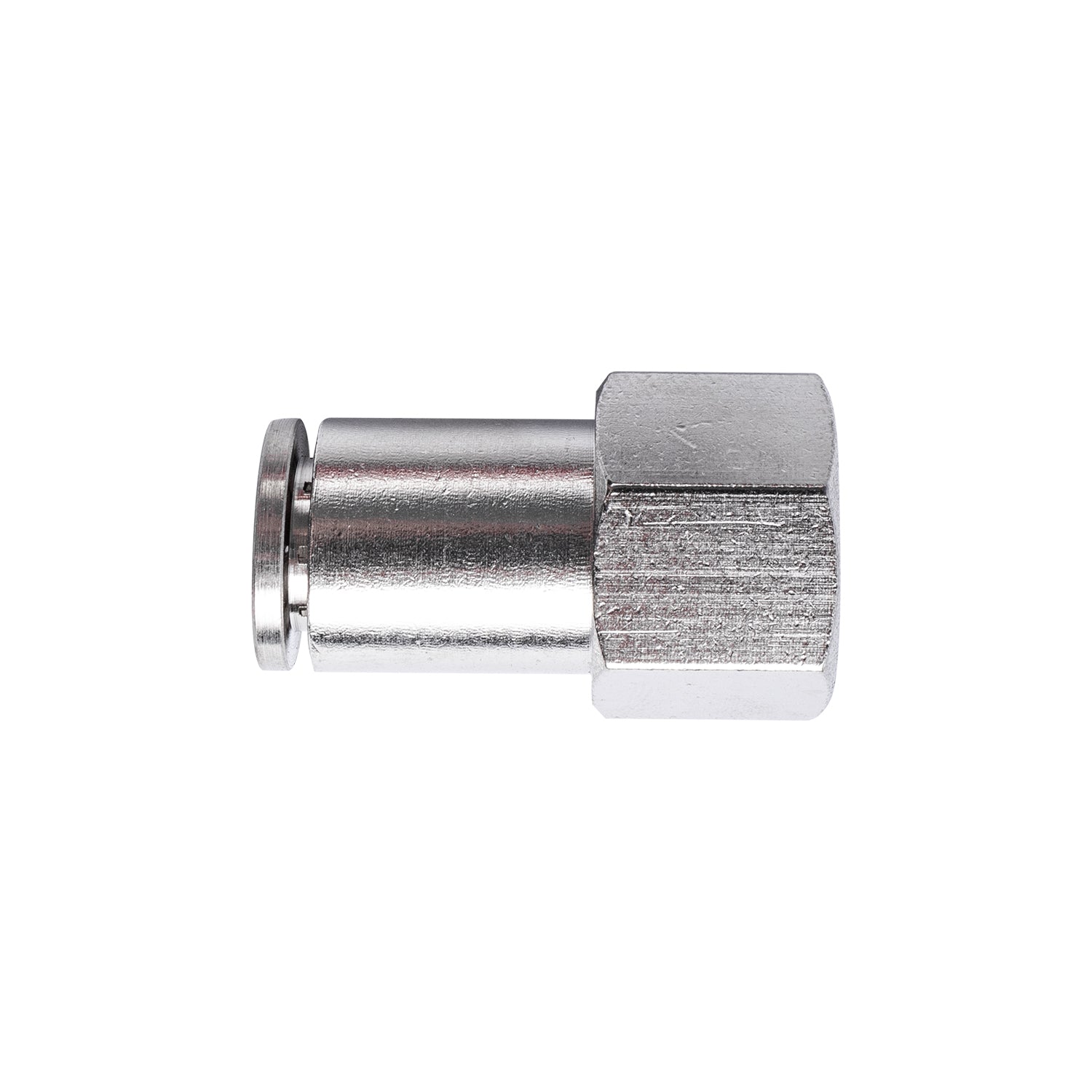 METAL PU FITTING STRAIGHT 6MM 1/4' F