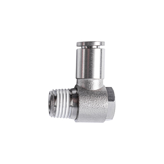 METAL SWIV. ELBOW 6MM X 1/4' M