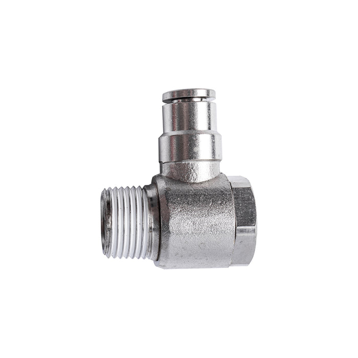 METAL SWIV. ELBOW 6MM X 3/8' M
