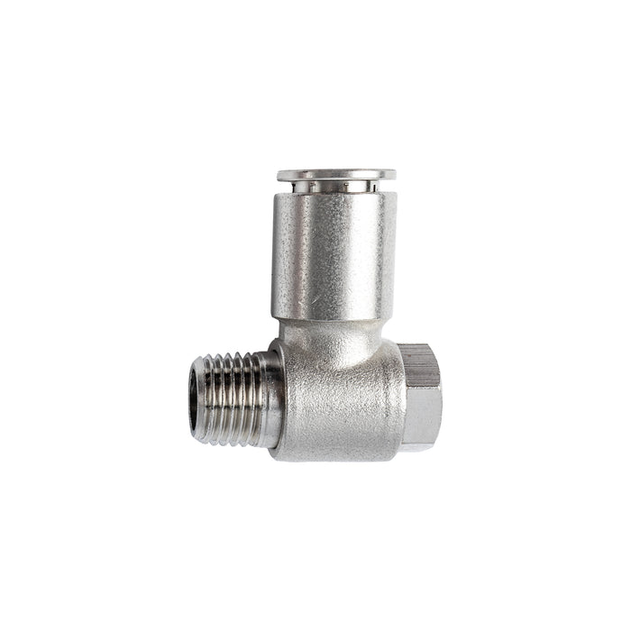 METAL SWIV. ELBOW 10MM X 1/4' M