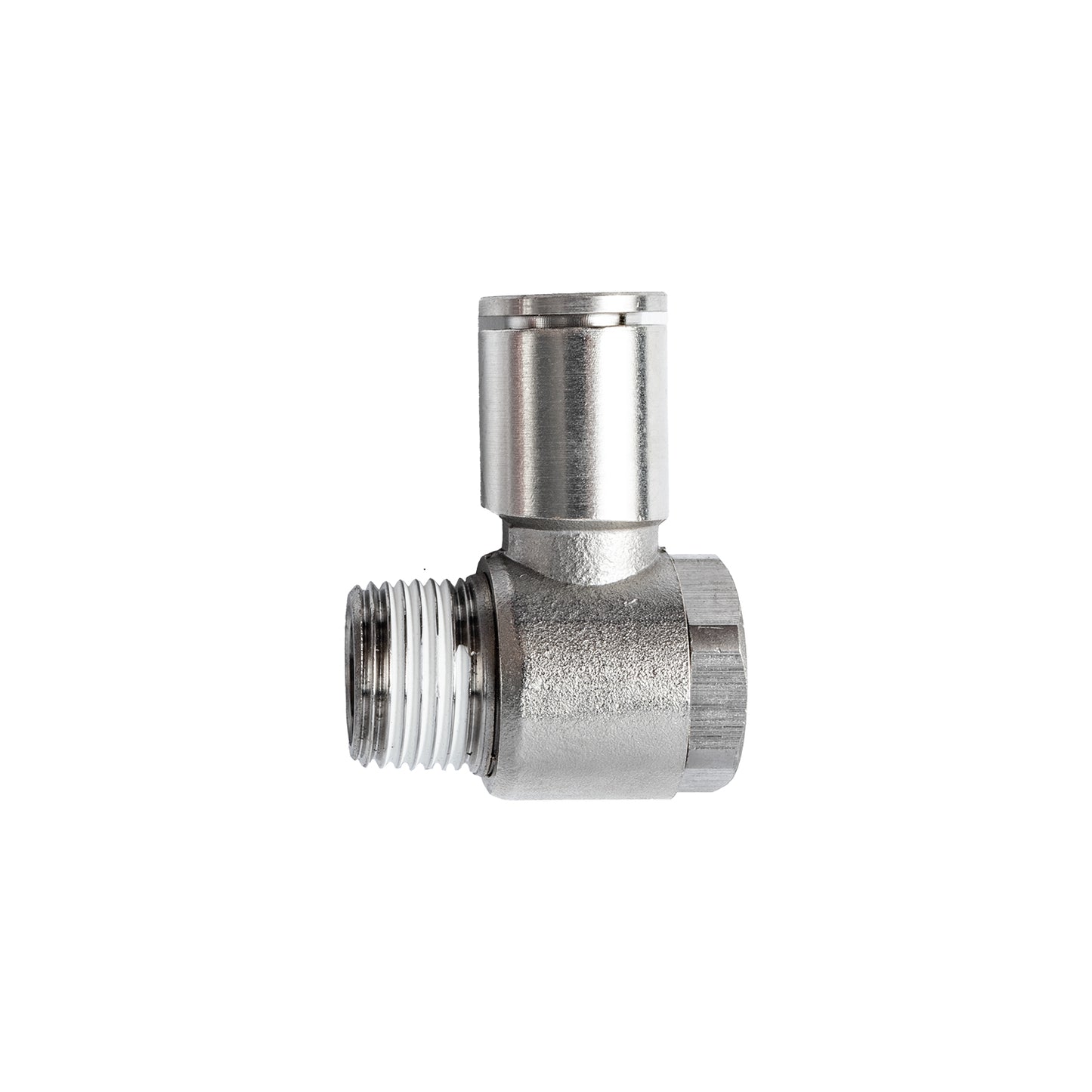 METAL SWIV. ELBOW 10MM X 3/8' M