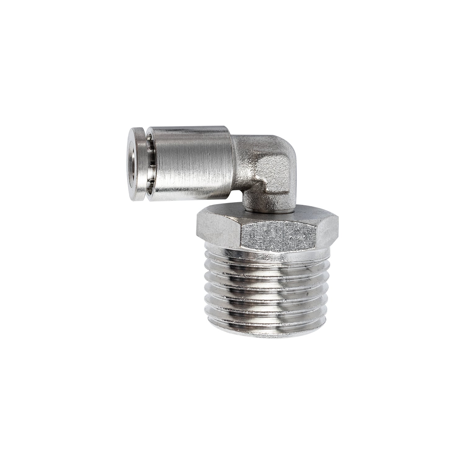 METAL PU FITTING ELBOW 6MM 1/2' M