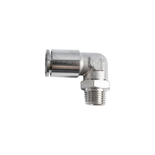 METAL PU FITTING ELBOW 12MM 1/4' M