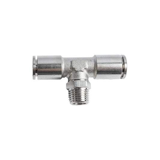 METAL PU FITTING T-JOINT 10MM 1/4' M