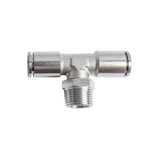 METAL PU FITTING T-JOINT 10MM 3/8' M