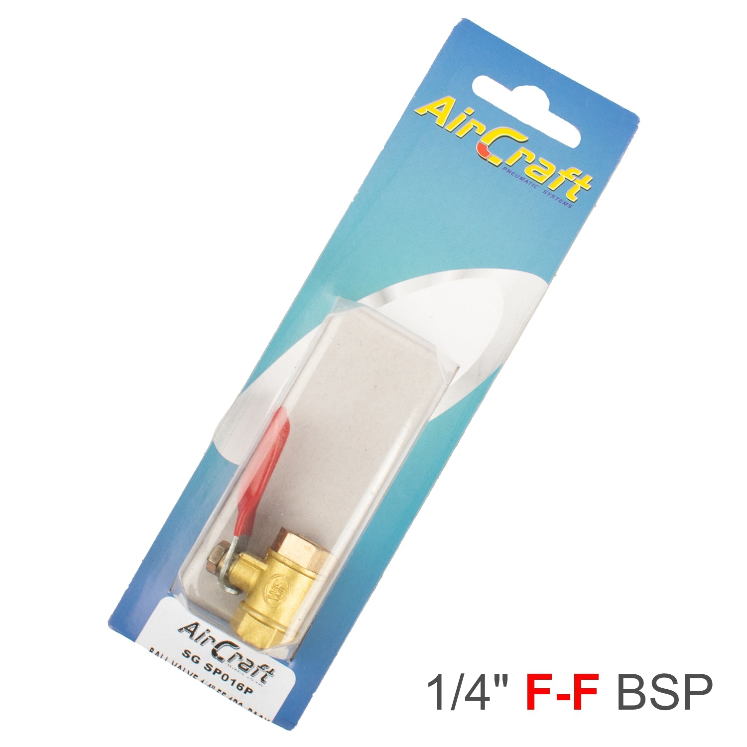 BALL VALVE 1/4' FF 1PC  PACK
