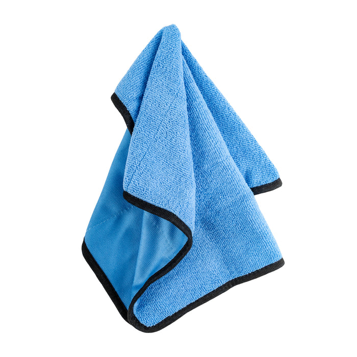 MICROFIBRE CLOTH DBL SIDED BLUE 400MM X 400MM 250/280GSM