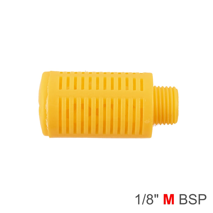 PLASTIC BREATHER SILENCER 1/8' M ORANGE