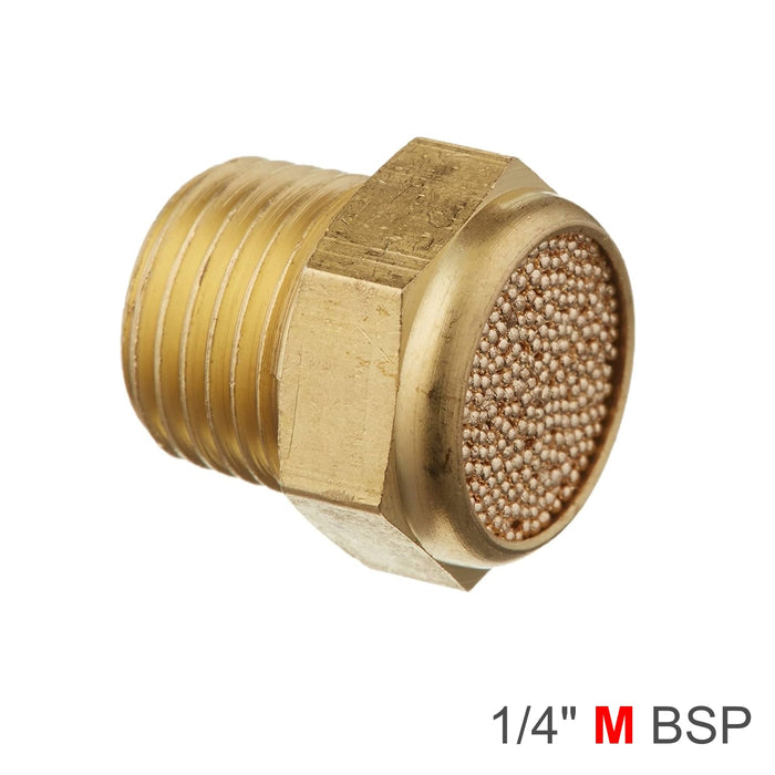 MUFFLER BRASS FLAT 1/4' MALE