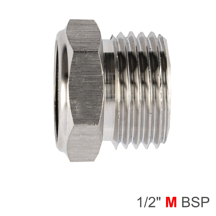 MUFFLER METAL FLAT 1/2' MALE