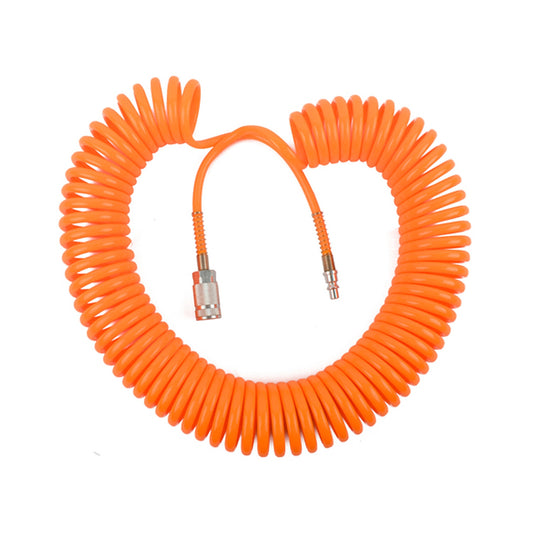 SPIRAL HOSE 15MX8MM W/ARO QUICK COUPLER