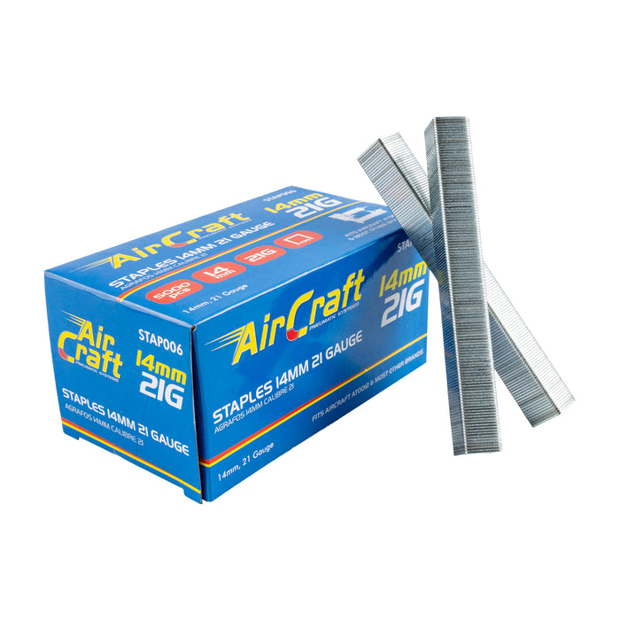STAPLES 14MM 21 GAUGE 5000 PER BOX