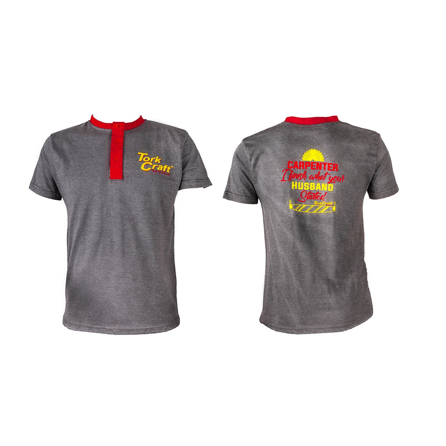 TORK CRAFT T-SHIRT GREY SMALL  CARPENTER
