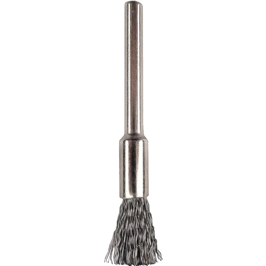 MINI CARBON STEEL BRUSH 5.0MM END 3.2MM SHANK