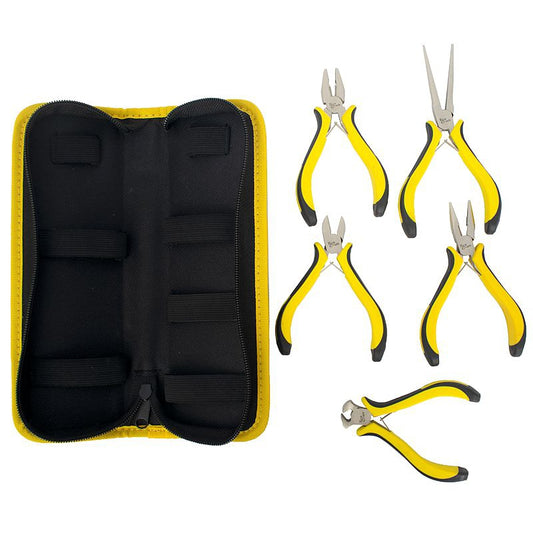 TORK CRAFT 5PC MINI PLIER SET WITH BAG MICRO