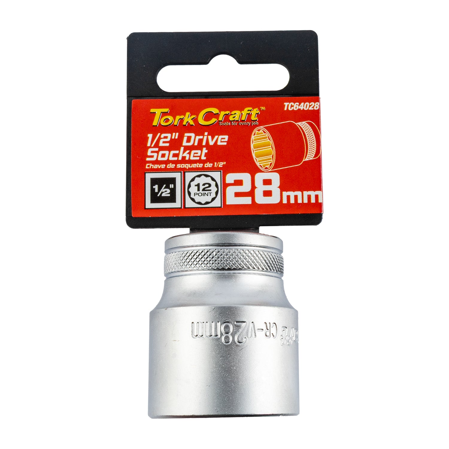 SOCKET 28MM X 41.8MM 1/2' DRIVE CRV 12 POINT